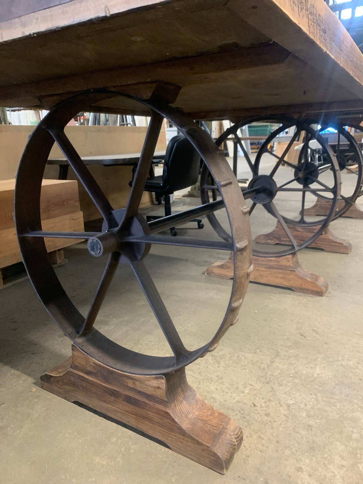 Wagon Wheel Tables
