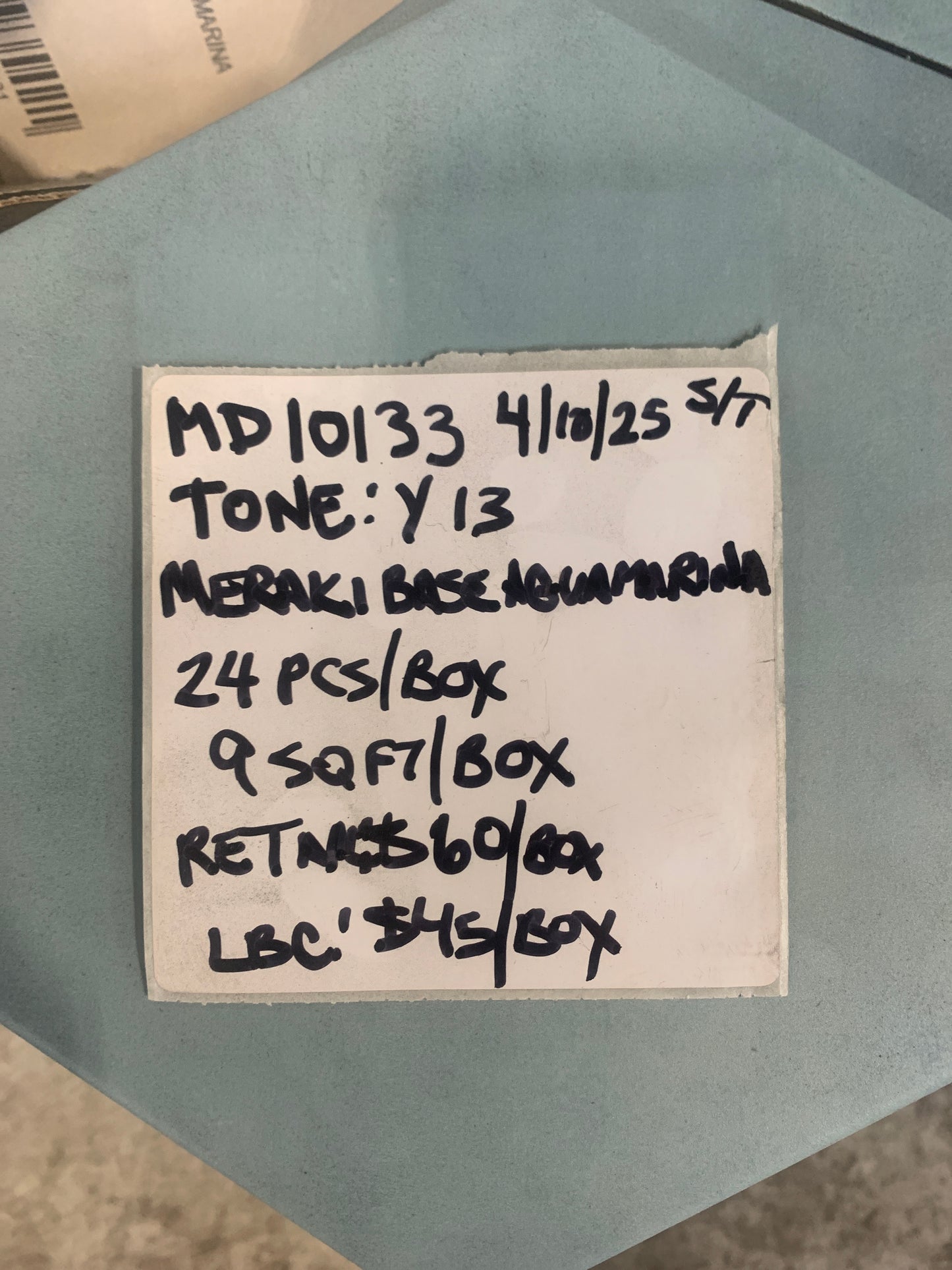 Tone: Y13 Meraki Base Aquamarina