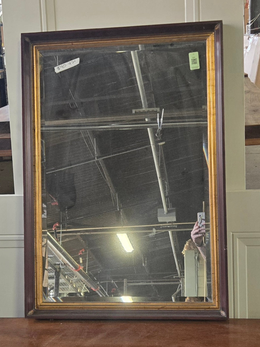 Wooden Framed Mirror