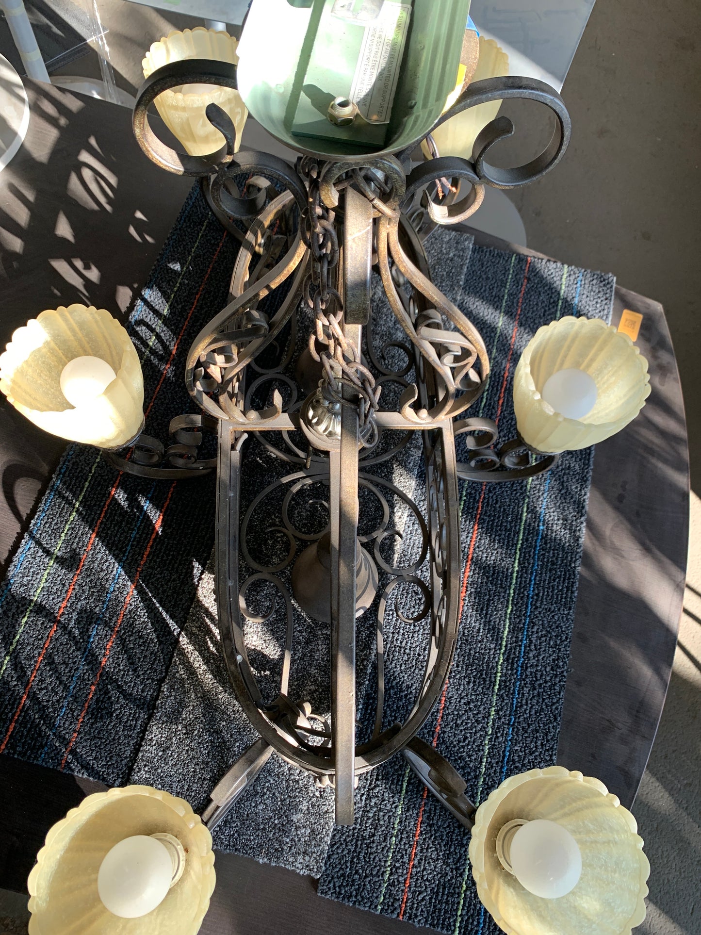 Wrought Iron Chandelier