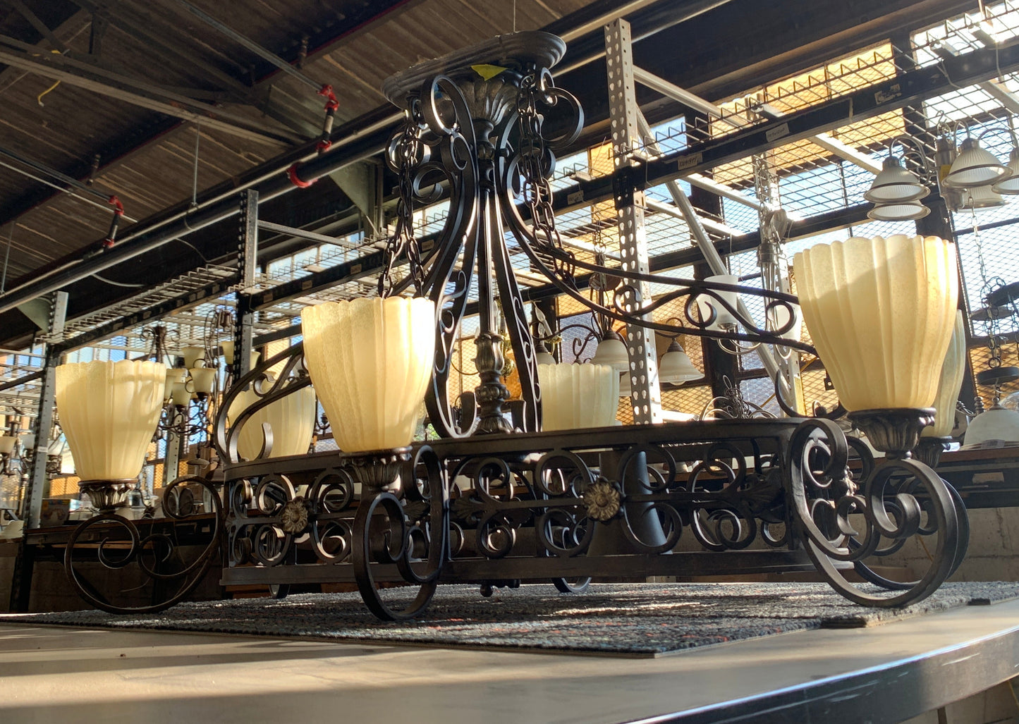 Wrought Iron Chandelier