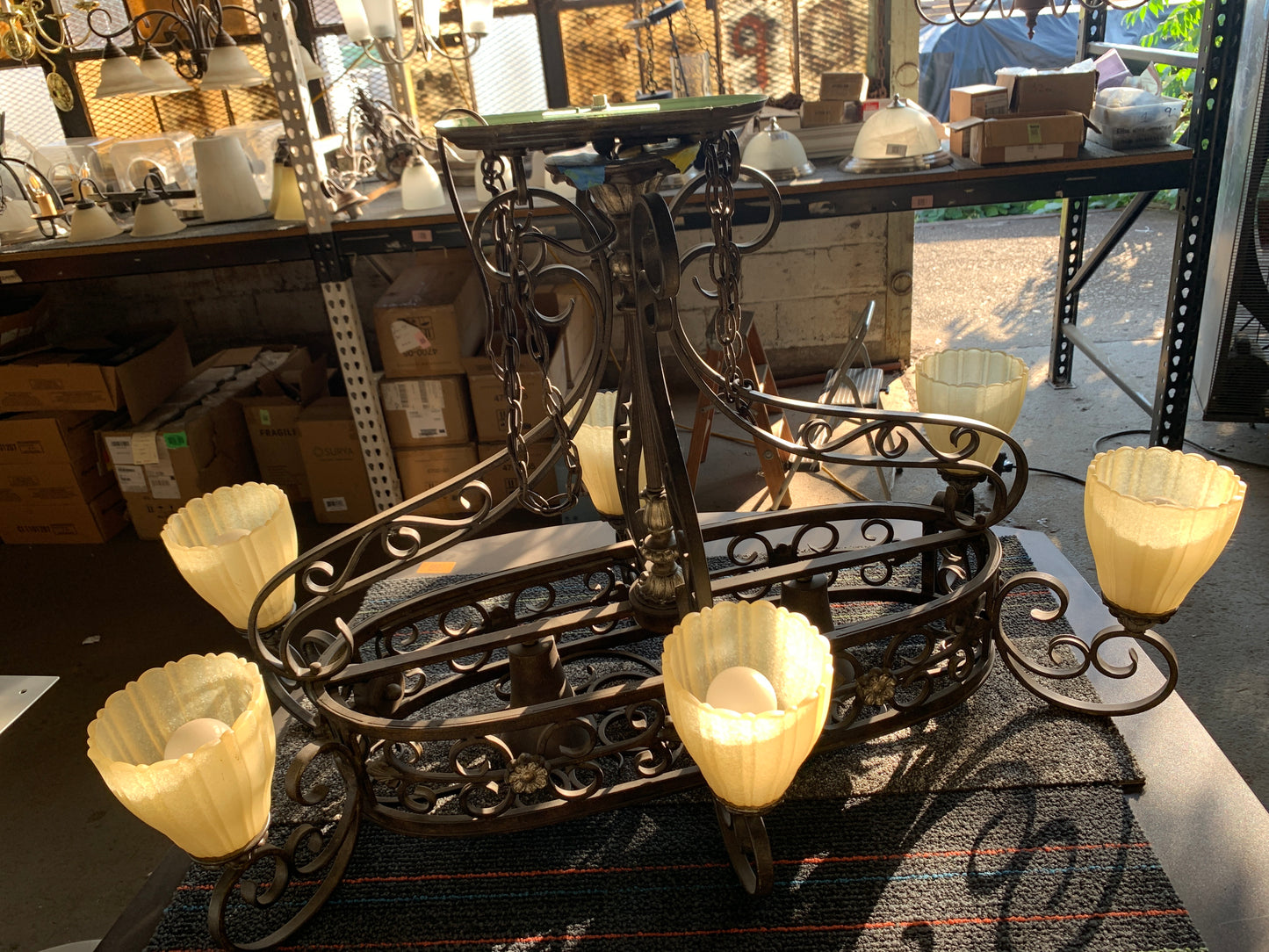 Wrought Iron Chandelier