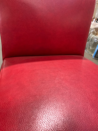 Red Upholstered Bar Stool