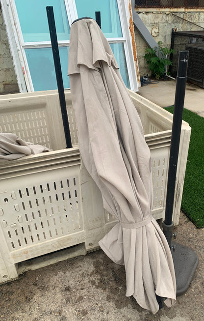 Patio Umbrella w/Stand (Khaki)