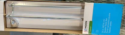 Moen 24-in Double Towel Bar (Caldwell)