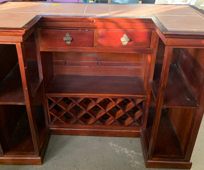 Wood Bar w/Coca-Cola Handles