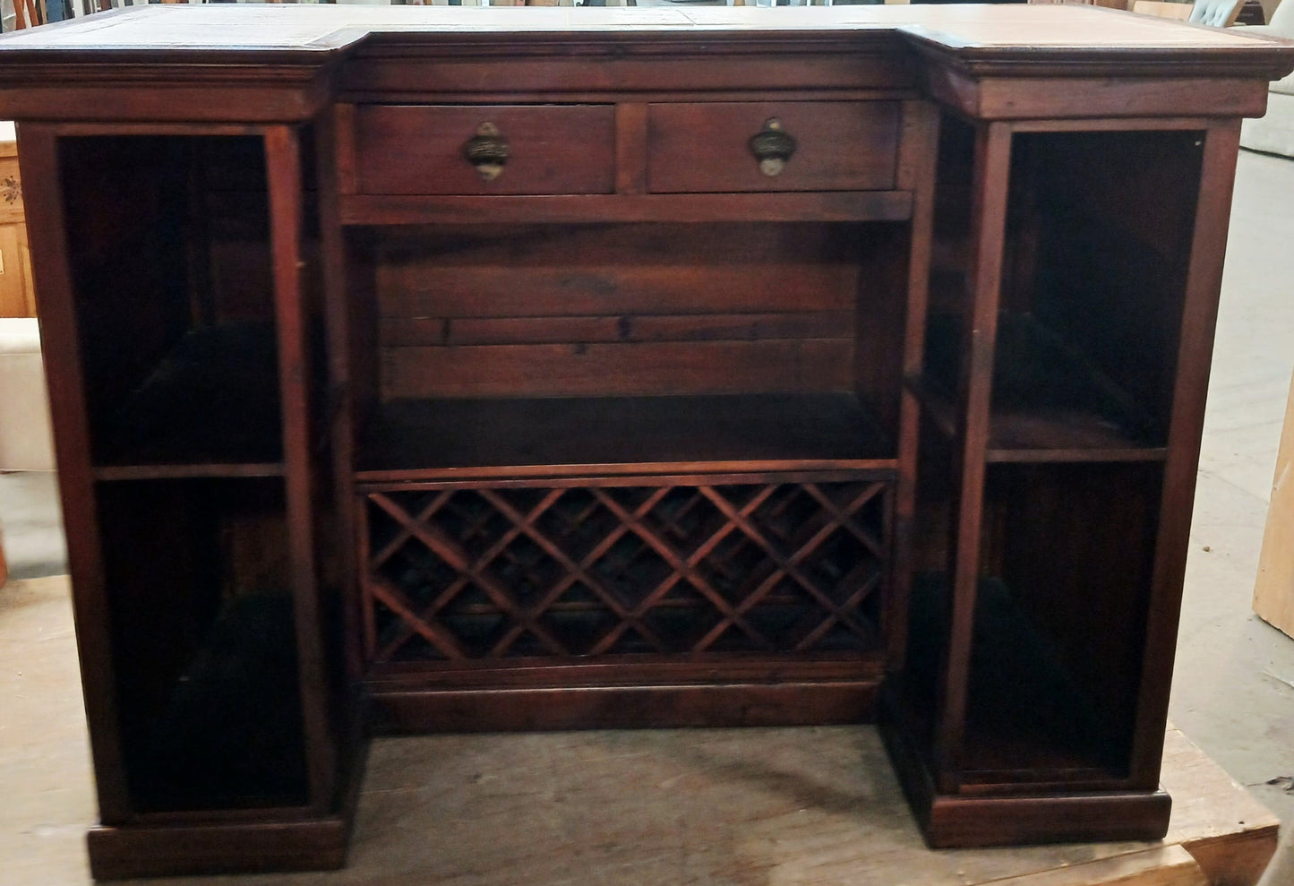 Wood Bar w/Coca-Cola Handles